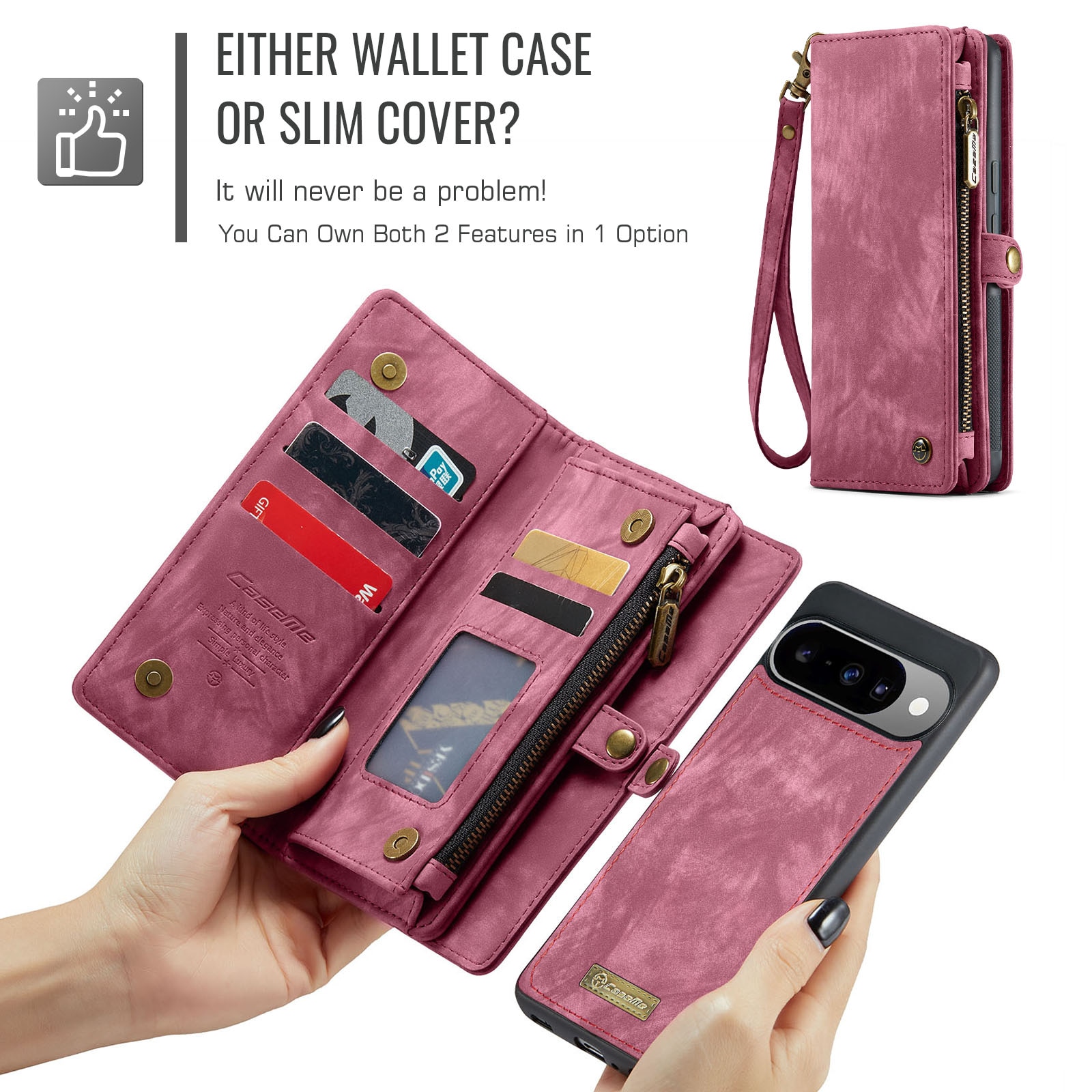 Multi-slot Hoesje Google Pixel 10 Pro Rood