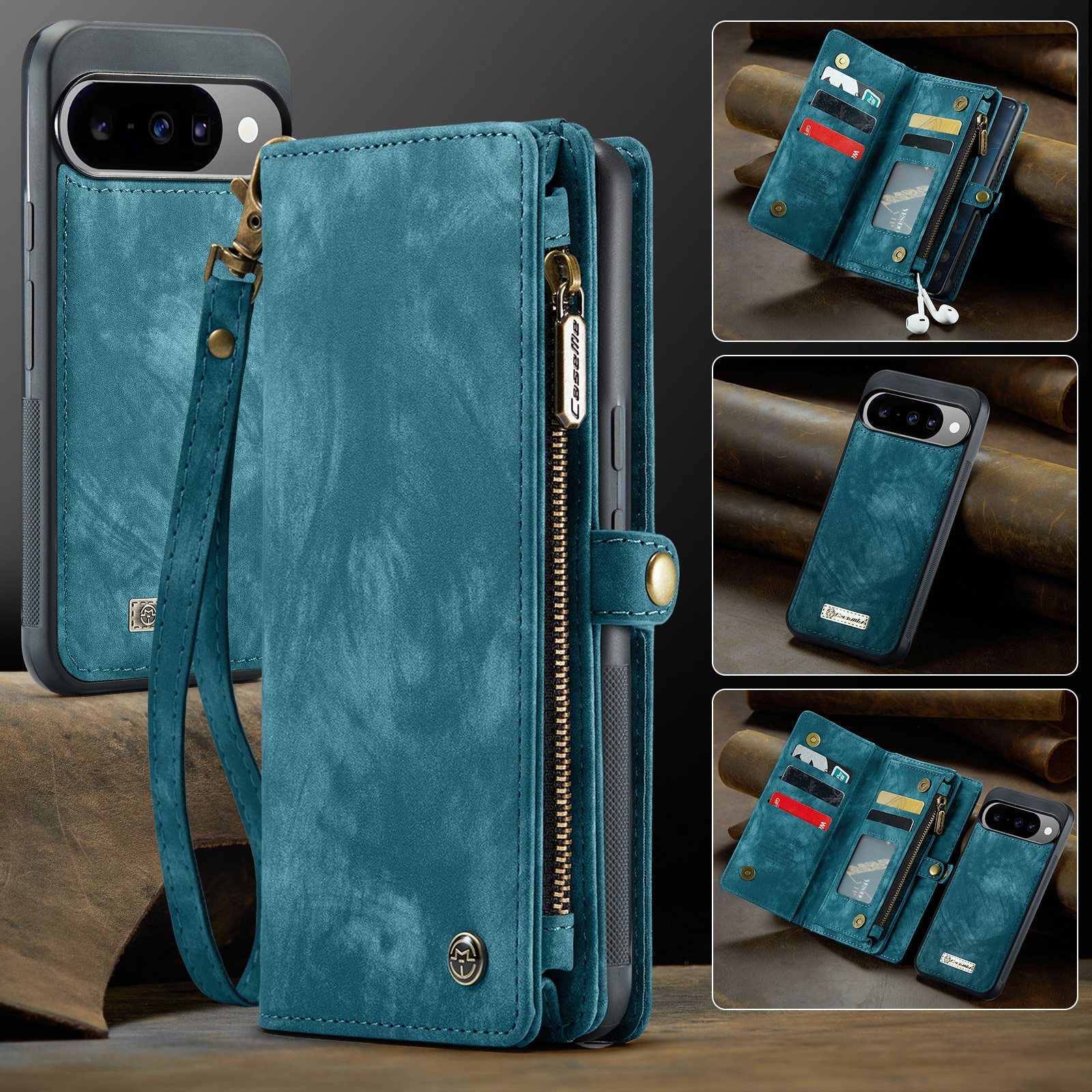 Multi-slot Hoesje Google Pixel 10 Blauw