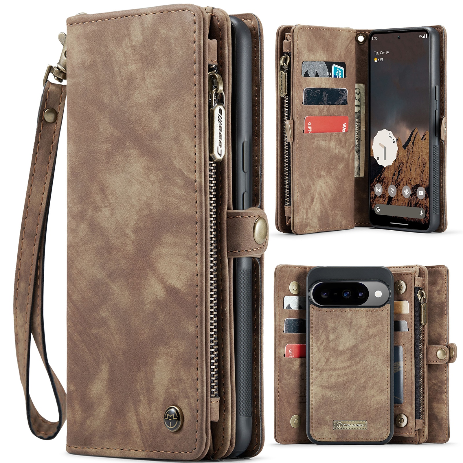 Multi-slot Hoesje Google Pixel 10 Bruin
