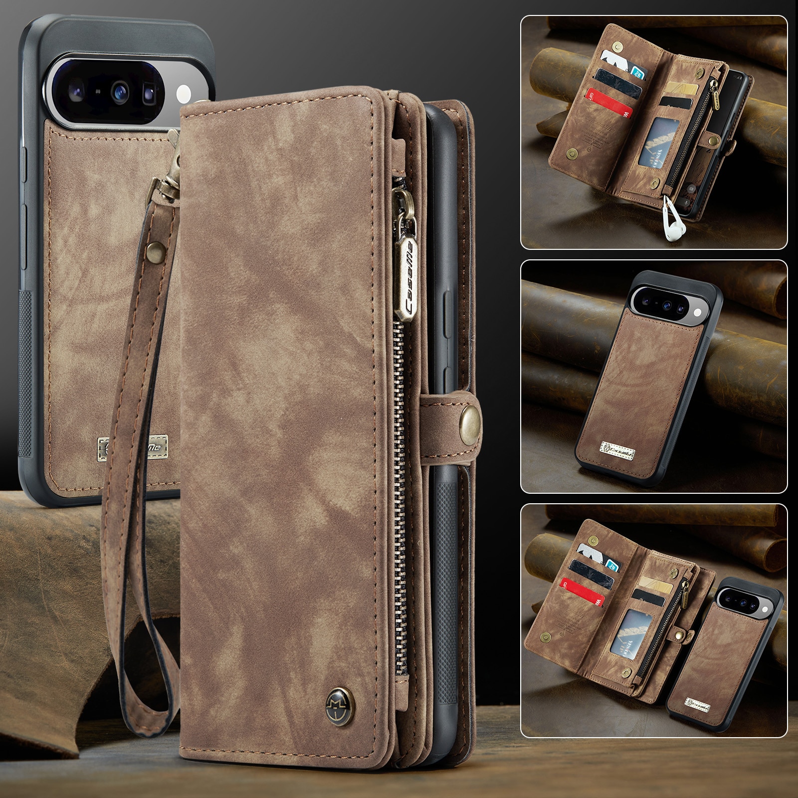 Multi-slot Hoesje Google Pixel 10 Bruin