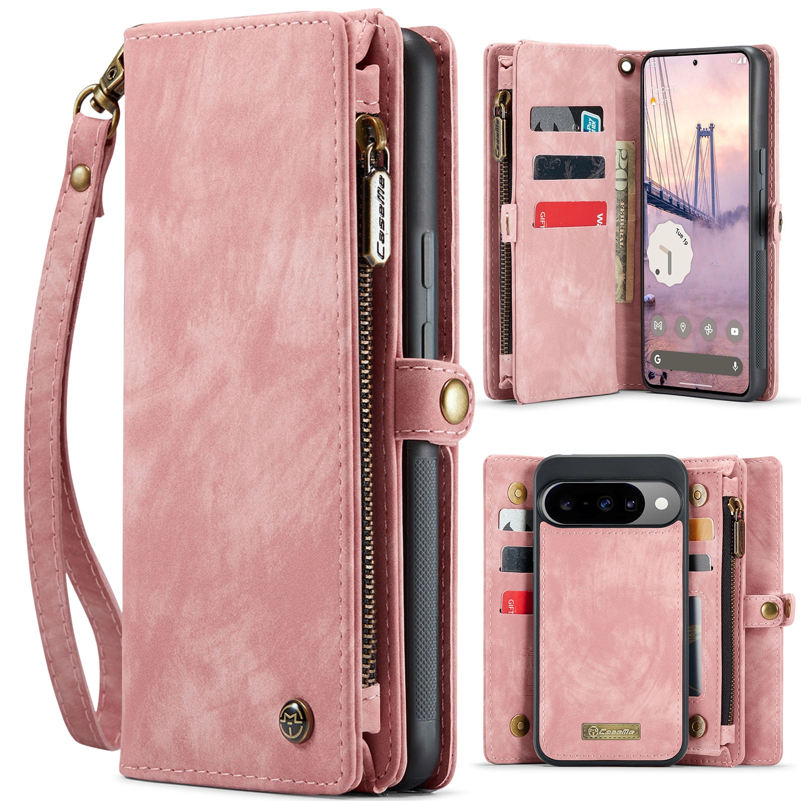 Multi-slot Hoesje Google Pixel 10 Pro Roze