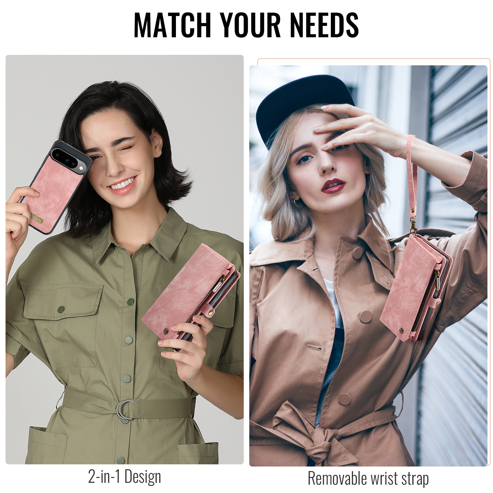 Multi-slot Hoesje Google Pixel 10 Roze