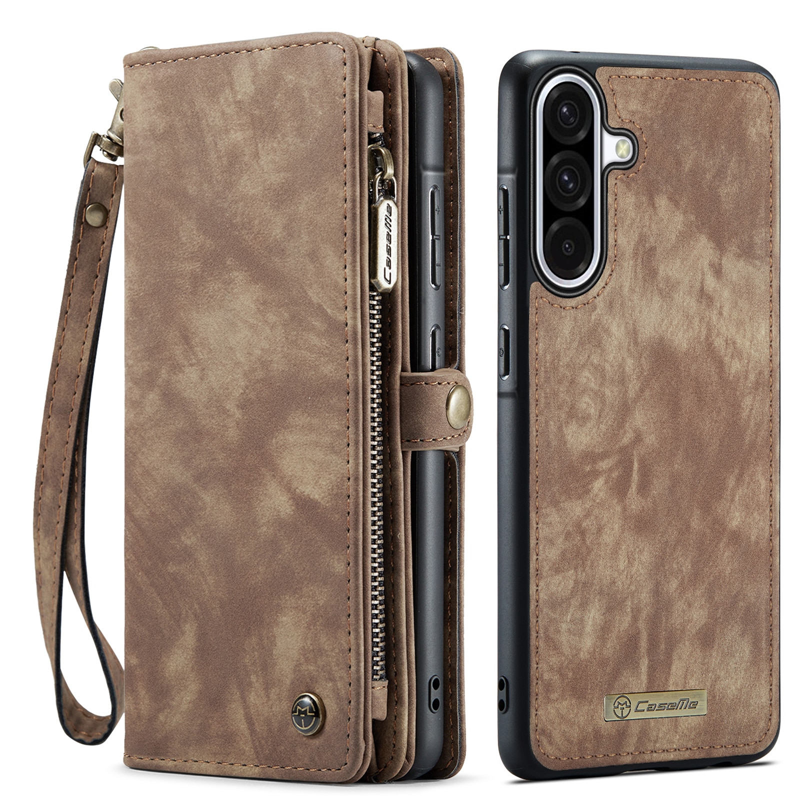 Multi-slot Hoesje Samsung Galaxy A17 Bruin