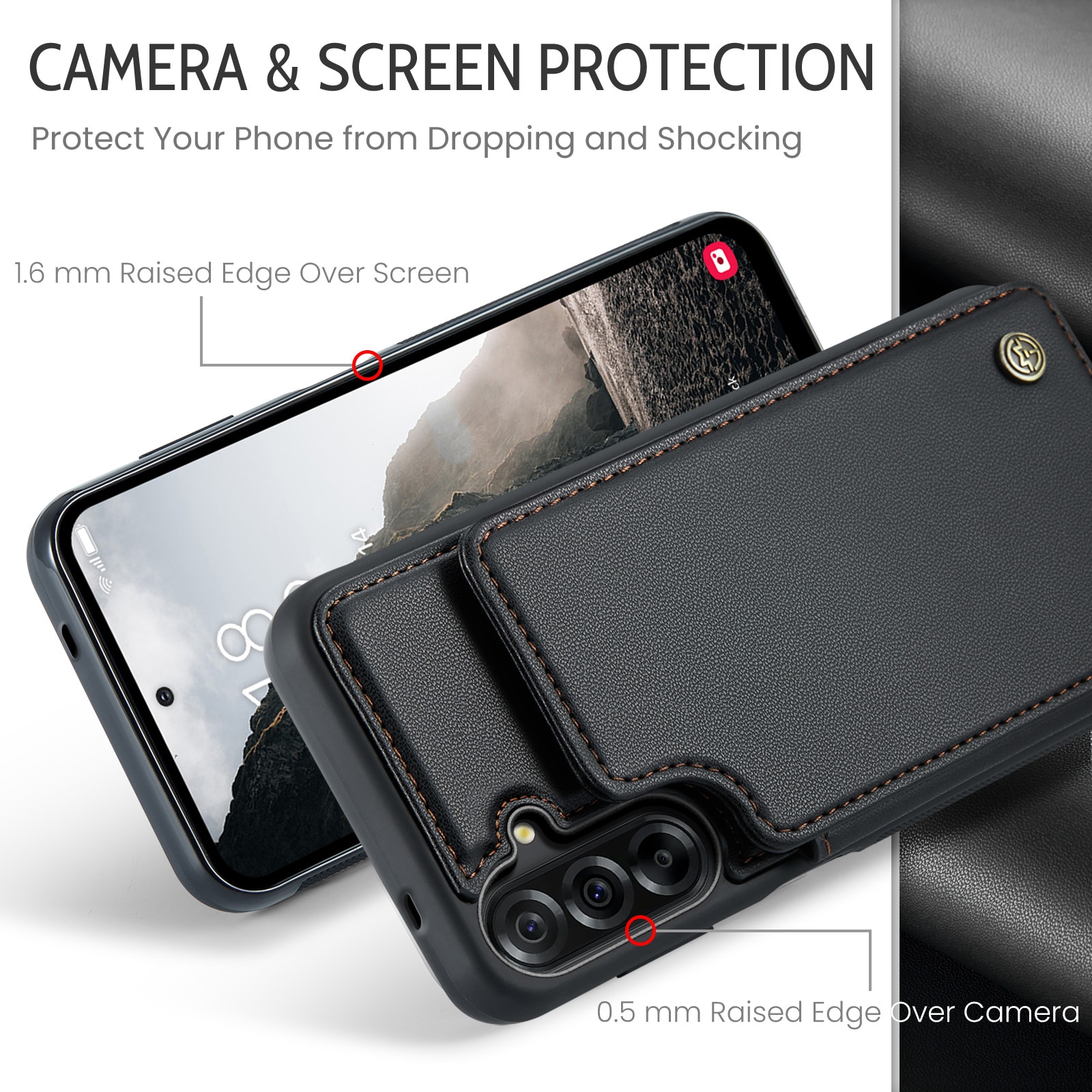 RFID blocking Portemonnee hoesje Samsung Galaxy A17 zwart