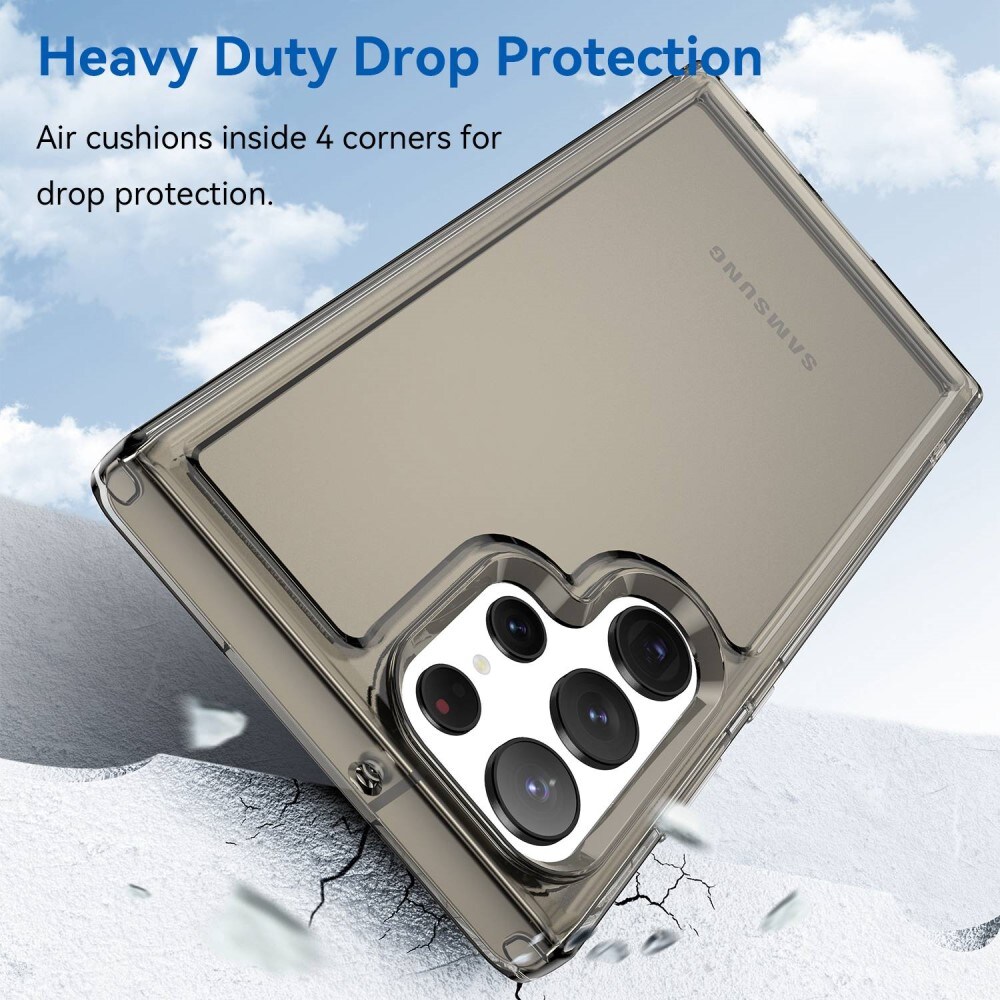 Crystal Hybrid Case Samsung Galaxy S23 Ultra grijs