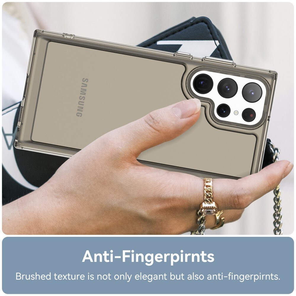 Crystal Hybrid Case Samsung Galaxy S23 Ultra grijs