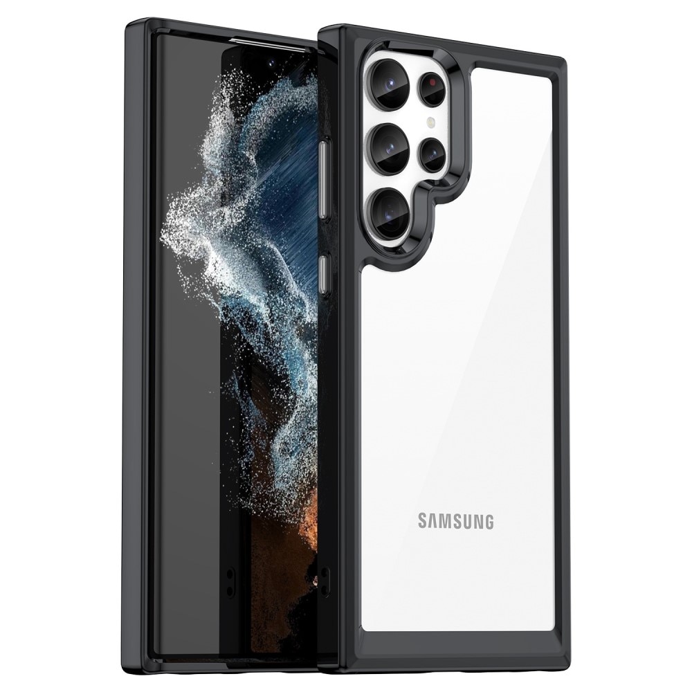 Crystal Hybrid Case Samsung Galaxy S23 Ultra zwart