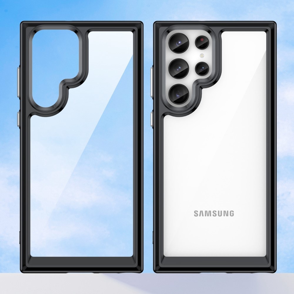 Crystal Hybrid Case Samsung Galaxy S23 Ultra zwart