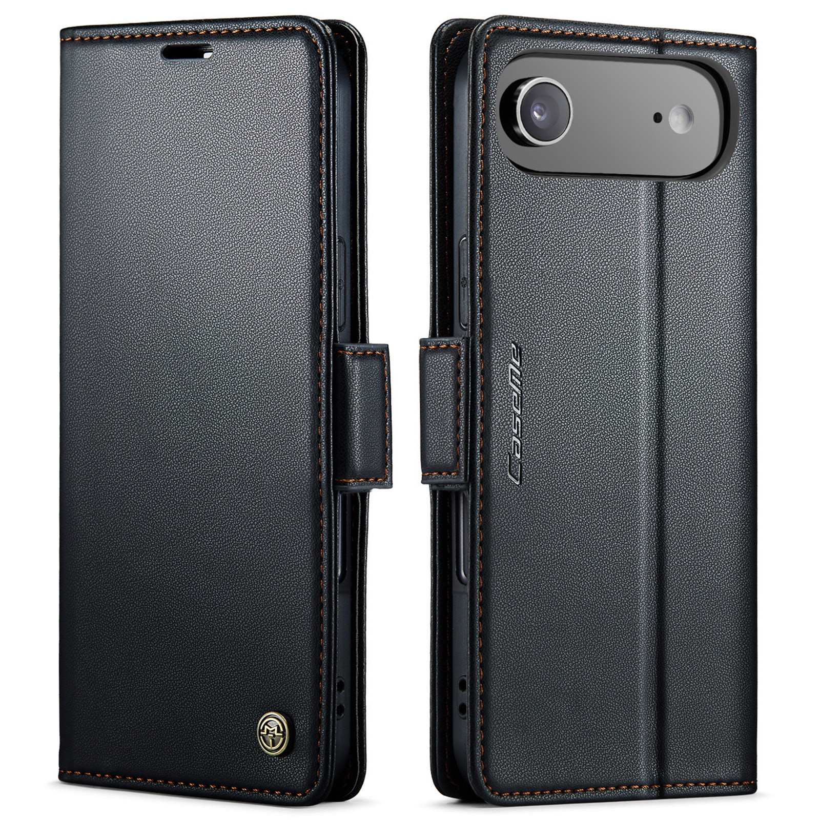RFID blocking Slim Bookcover Hoesje iPhone 17 Air Zwart