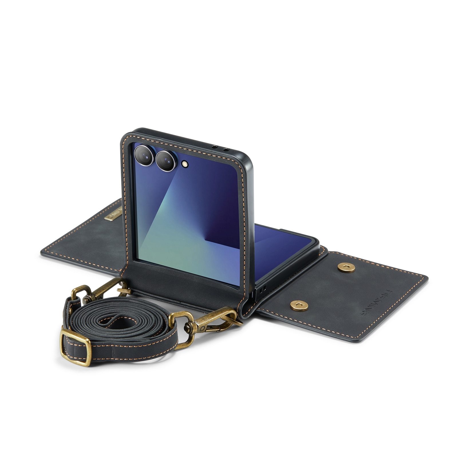 Card Slot Case Samsung Galaxy Z Flip 7 Zwart