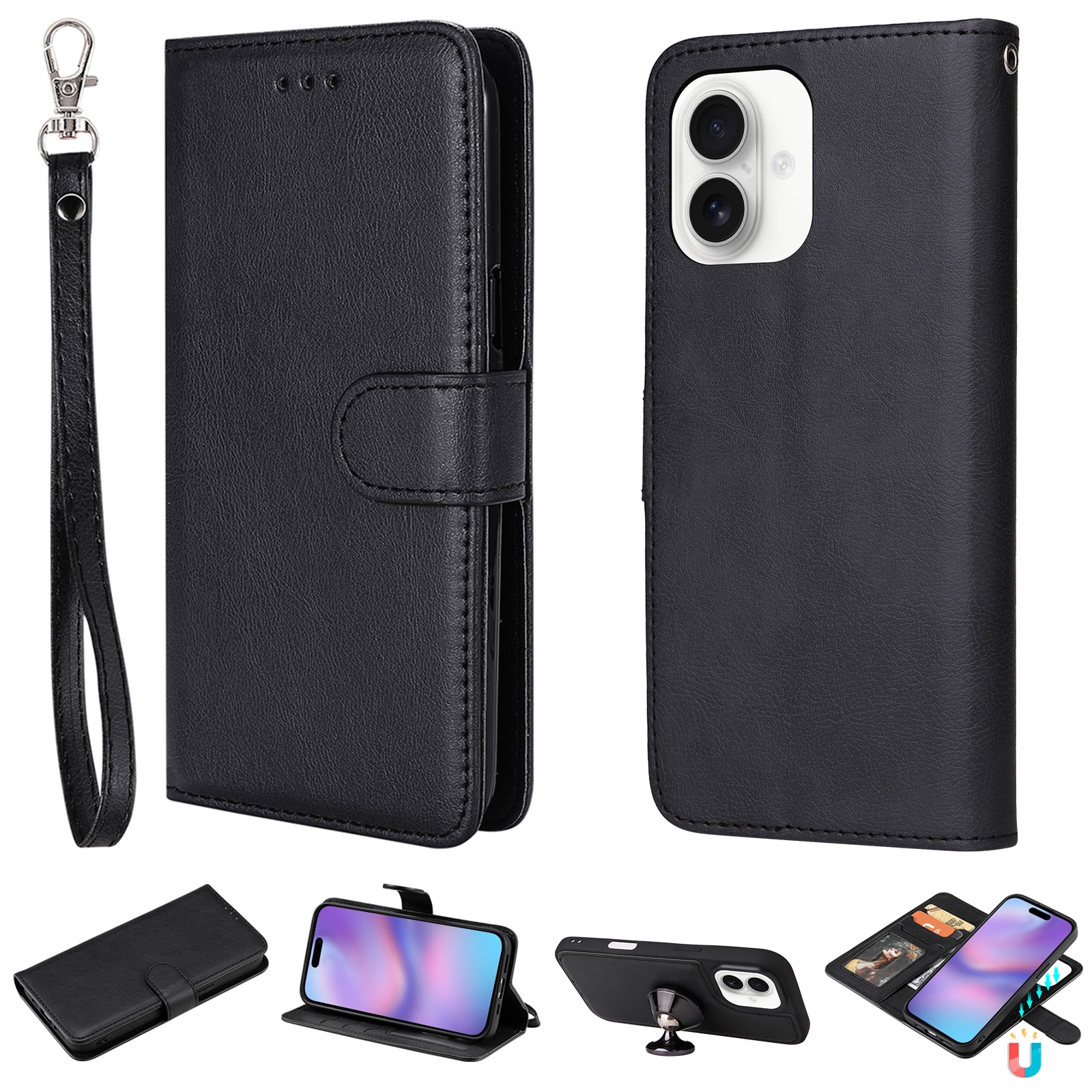iPhone 17 Magneethoesje zwart