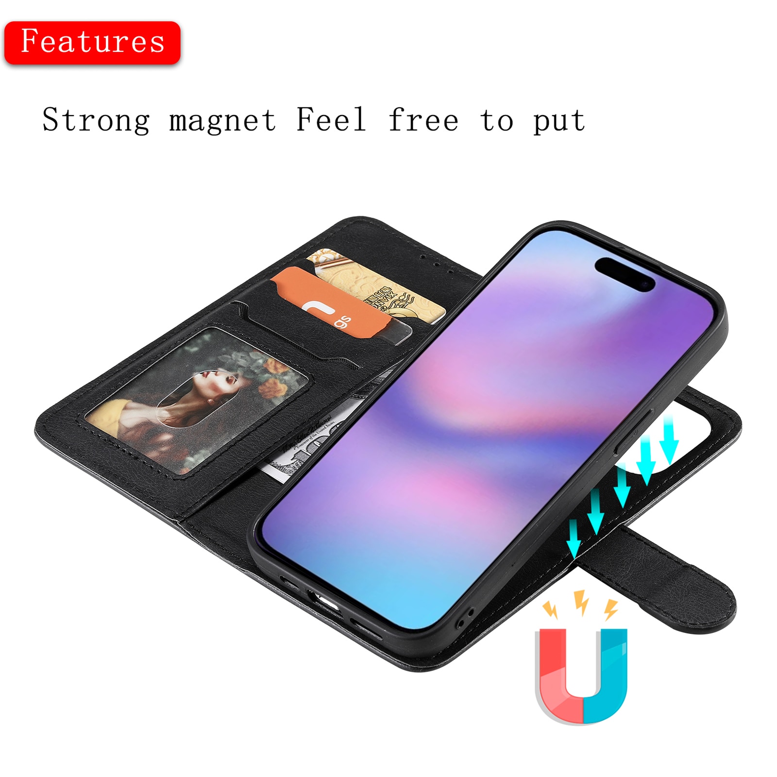 iPhone 17 Magneethoesje zwart