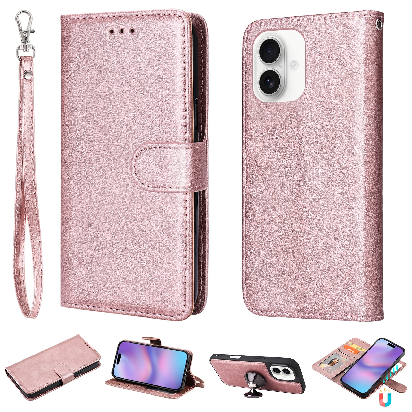 iPhone 17 Magneethoesje Roze