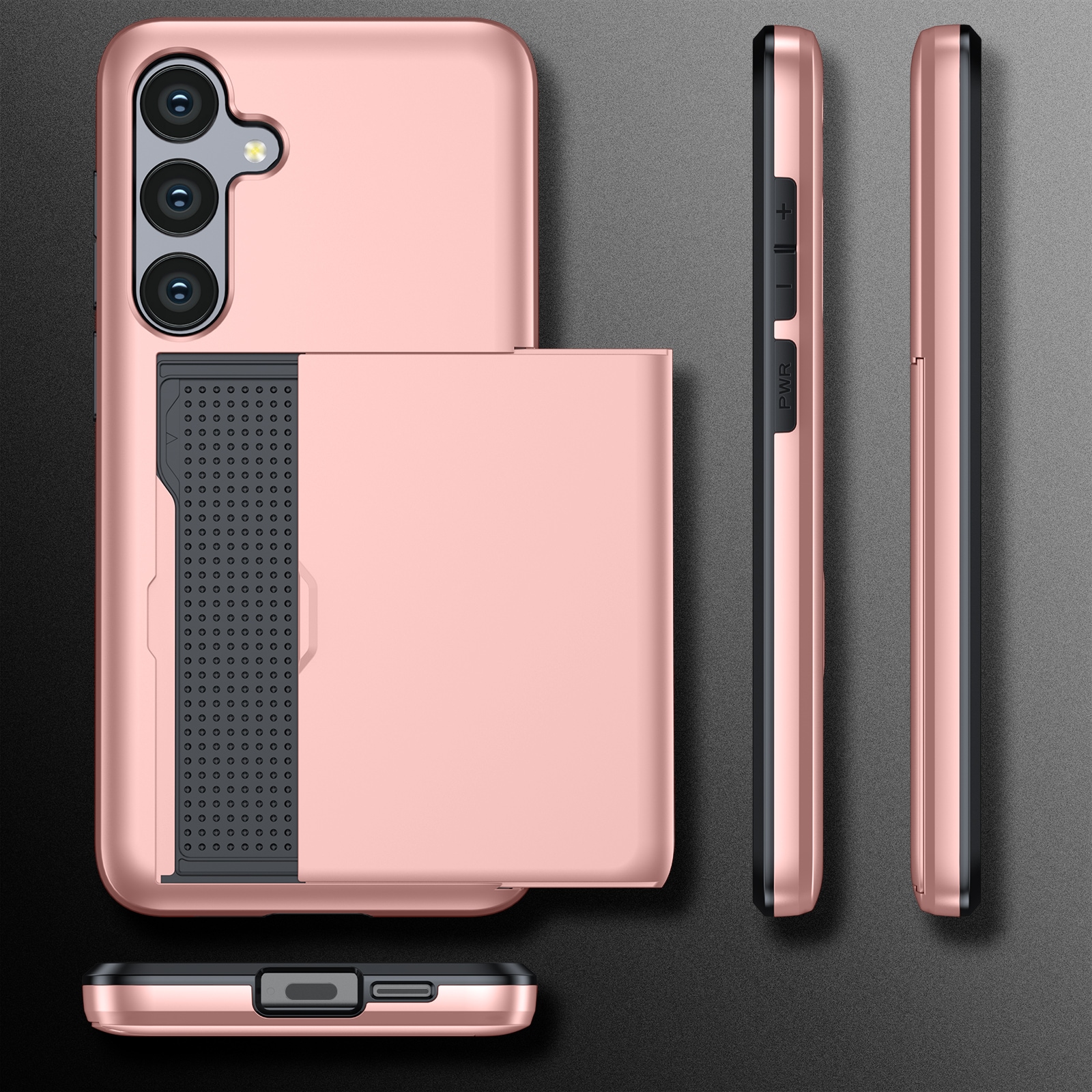 Samsung Galaxy S25 FE Hoesje met Cardslot Zwart