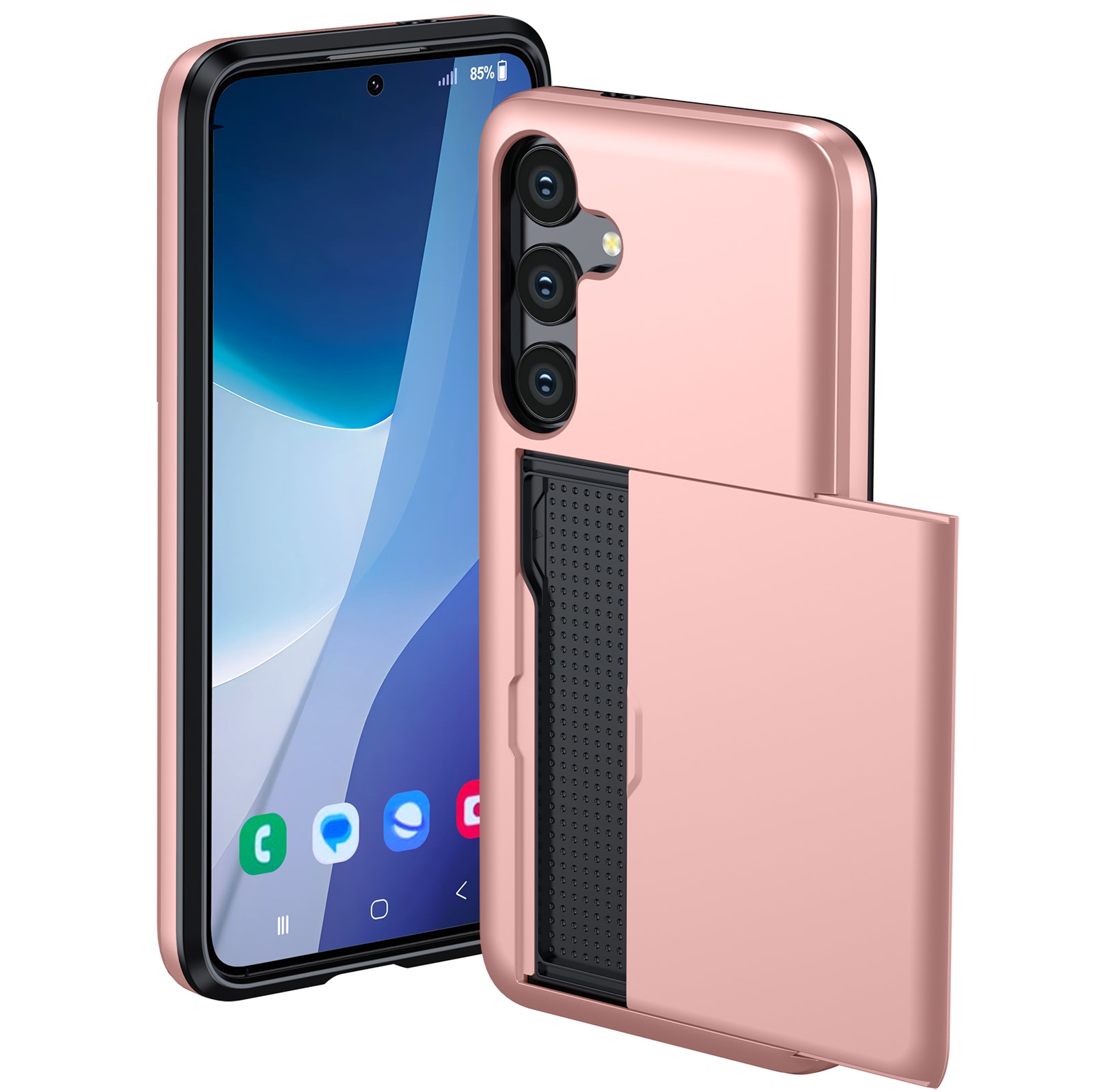 Samsung Galaxy S25 FE Hoesje met Cardslot Zwart