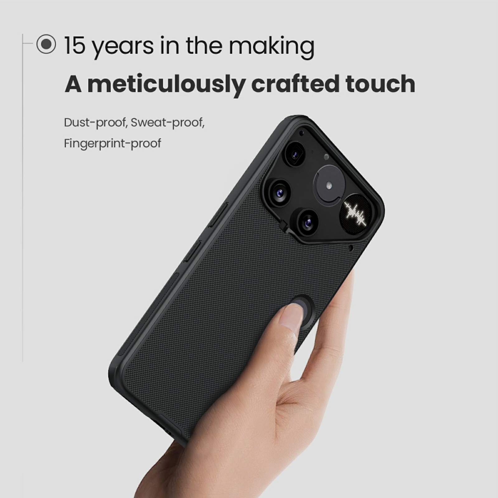 Super Frosted Shield Nothing Phone 3 zwart
