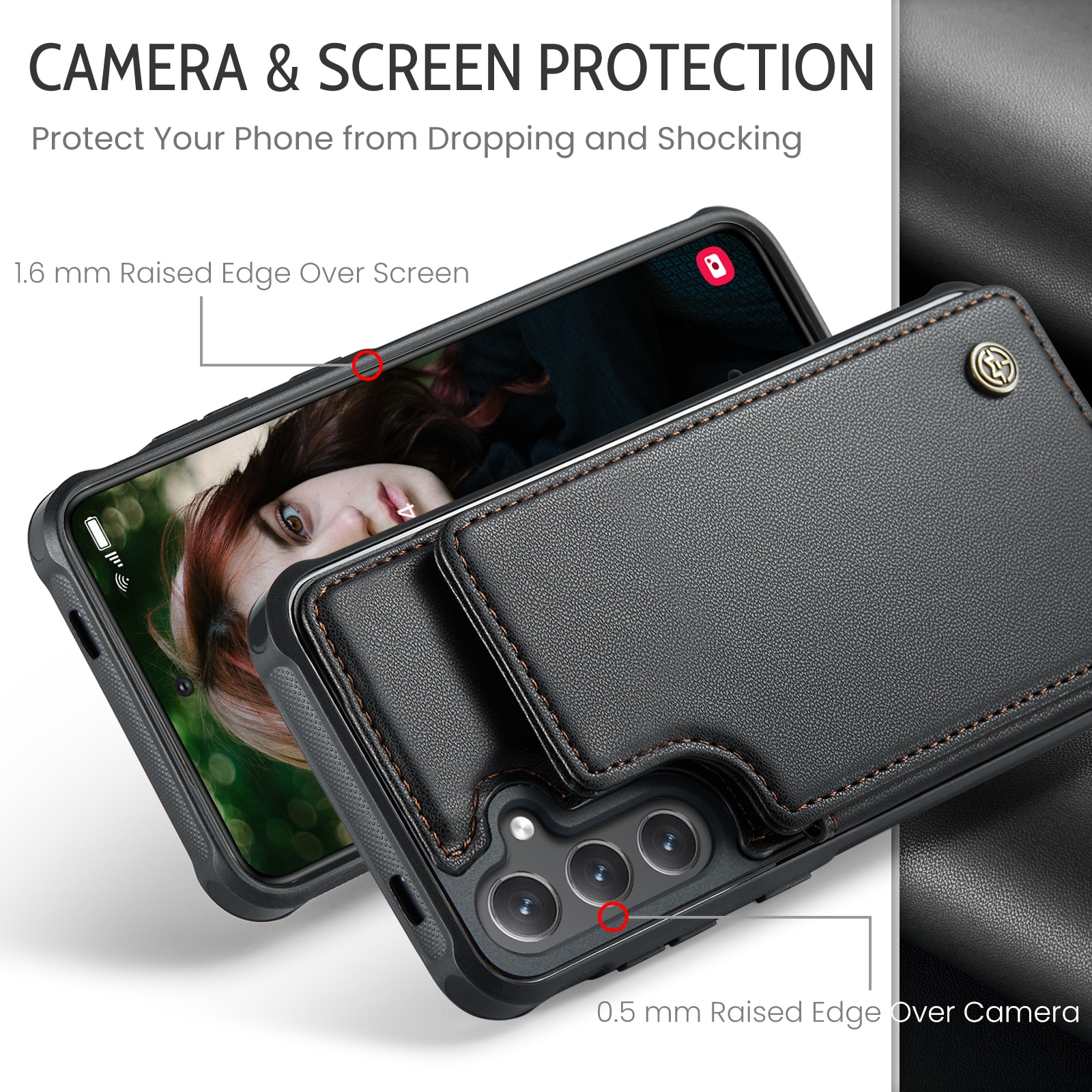 RFID blocking Portemonnee hoesje Samsung Galaxy S25 FE zwart