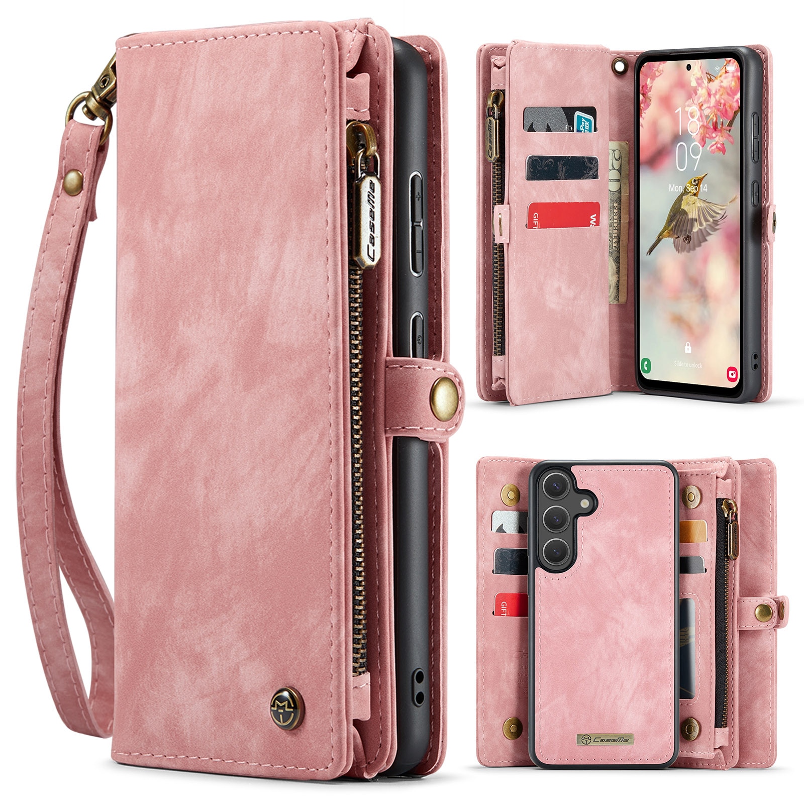Multi-slot Hoesje Samsung Galaxy S25 FE Roze