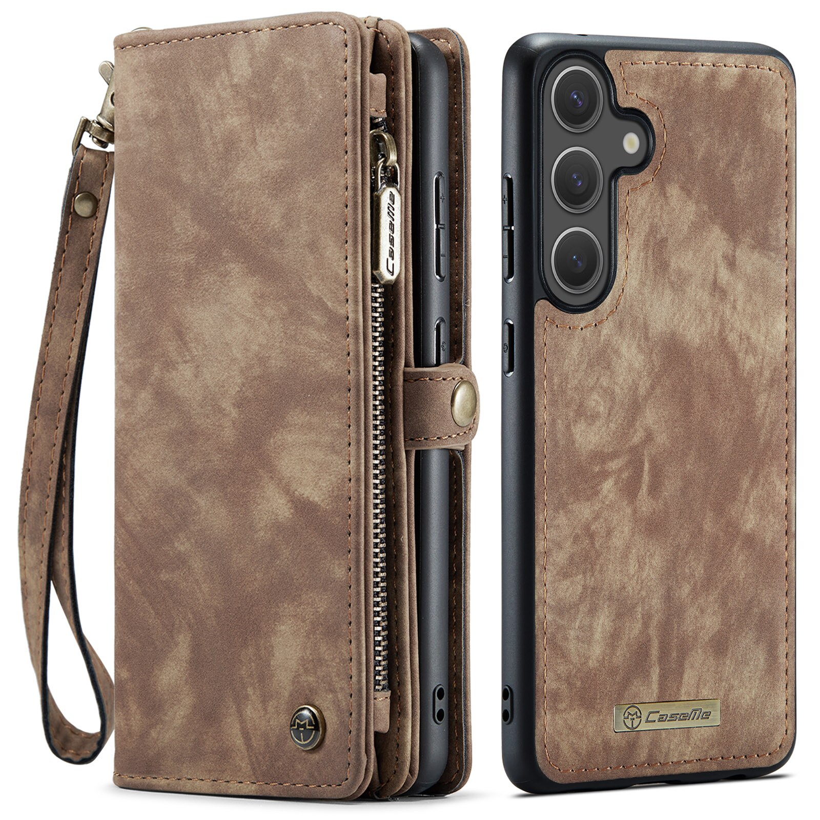 Multi-slot Hoesje Samsung Galaxy S25 FE Bruin