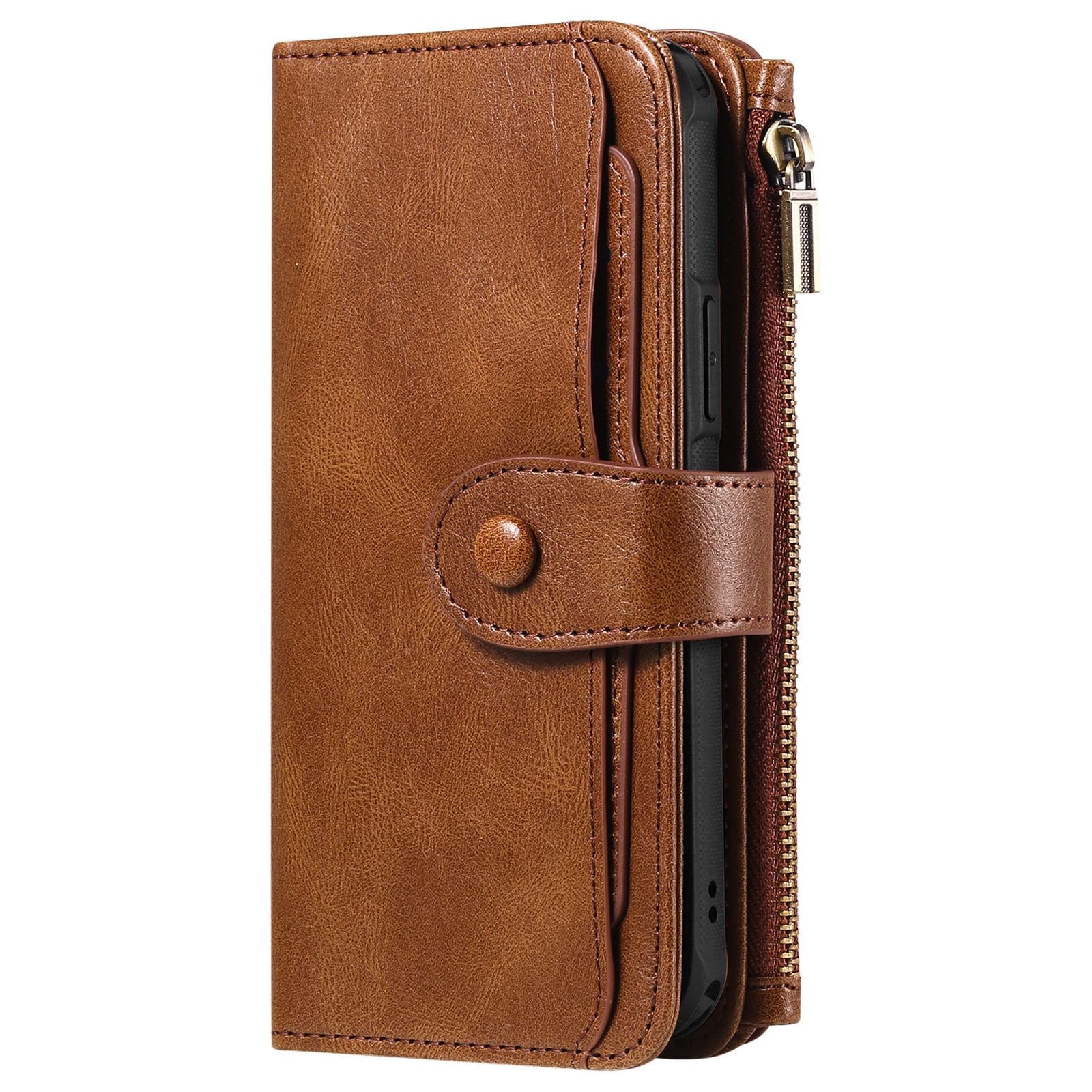 iPhone 17 Pro Max  Magnet Leather Multi-Wallet Bruin