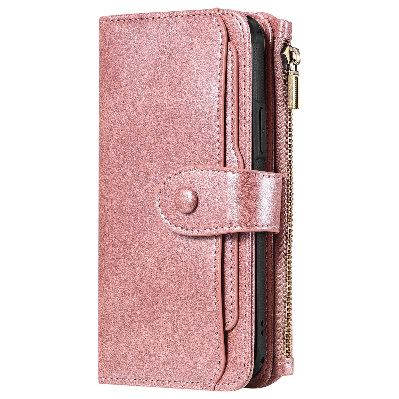 iPhone 17  Magnet Leather Multi-Wallet Roze