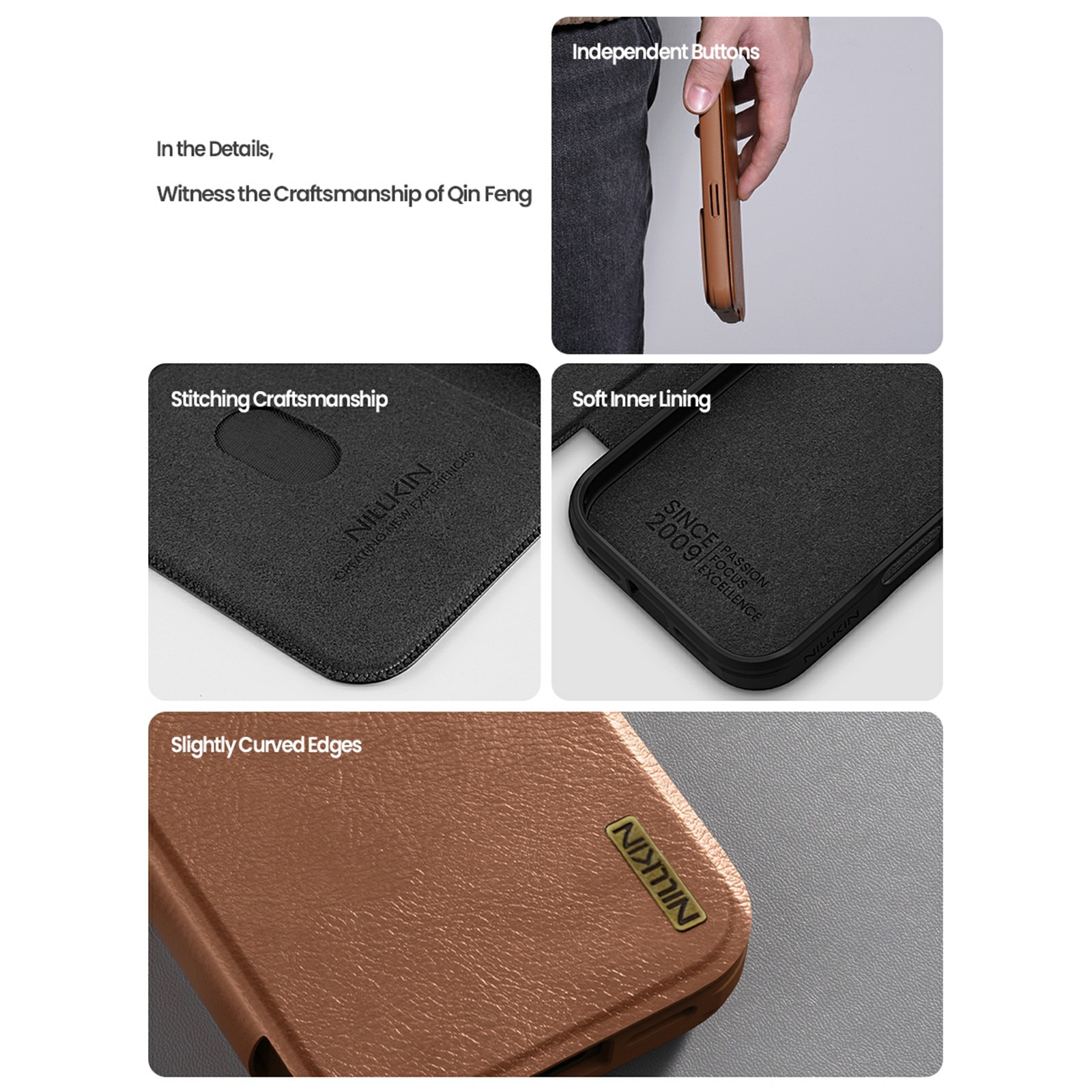 Qin Pro CamShield iPhone 17 Pro Max Bruin