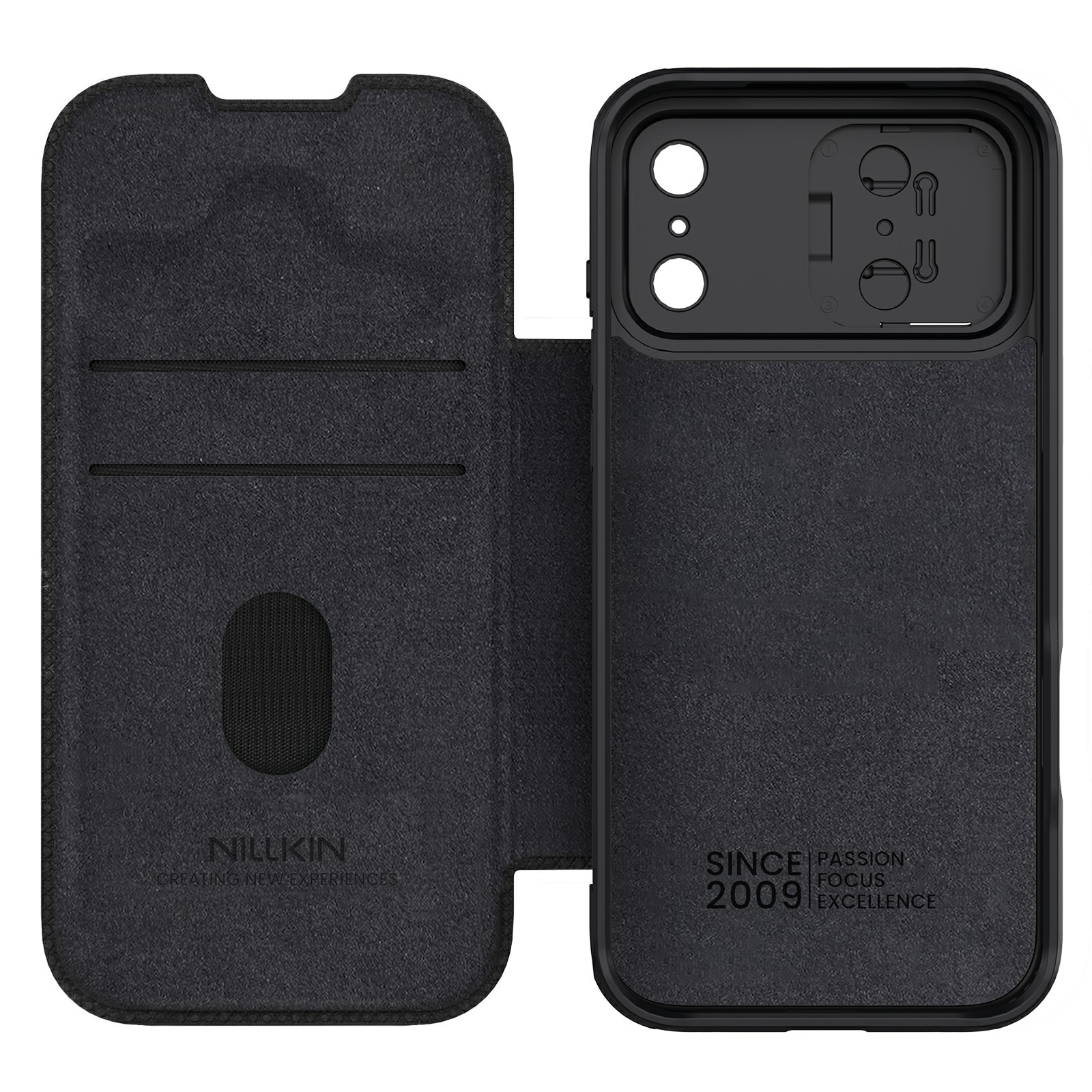 Qin Pro CamShield iPhone 17 Pro Max Zwart