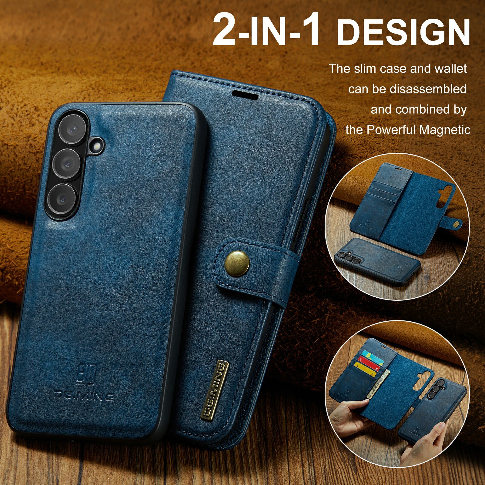 Magnet Wallet Samsung Galaxy S25 FE Blue