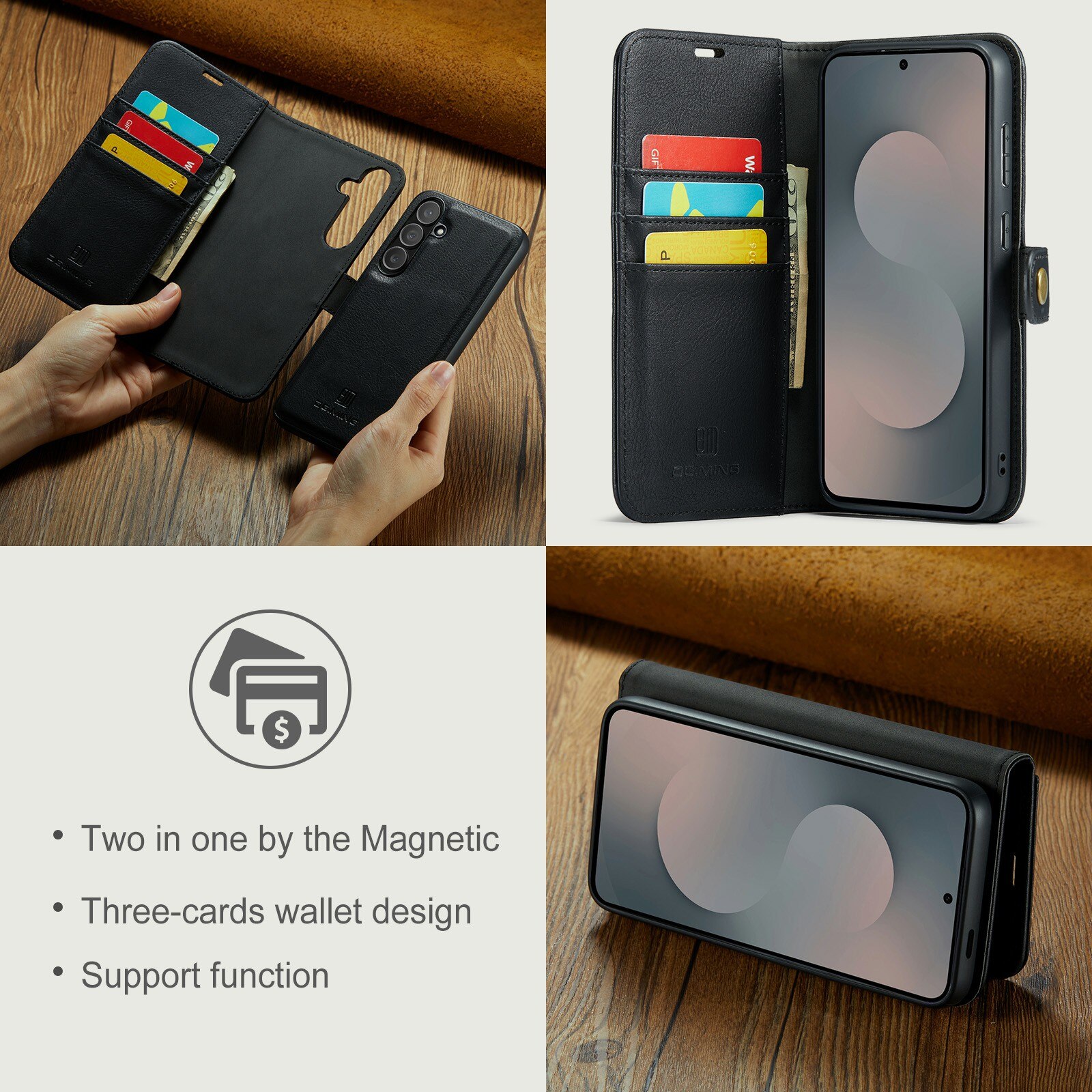 Magnet Wallet Samsung Galaxy S25 FE Black