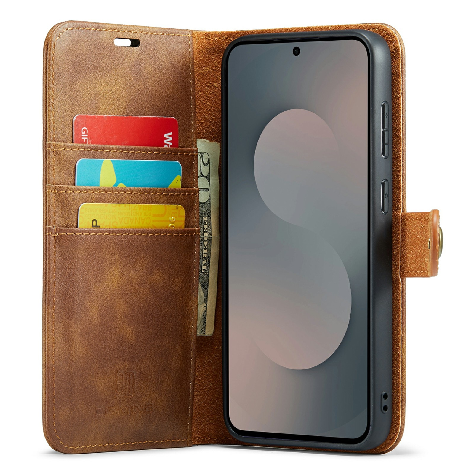 Magnet Wallet Samsung Galaxy S25 FE Cognac