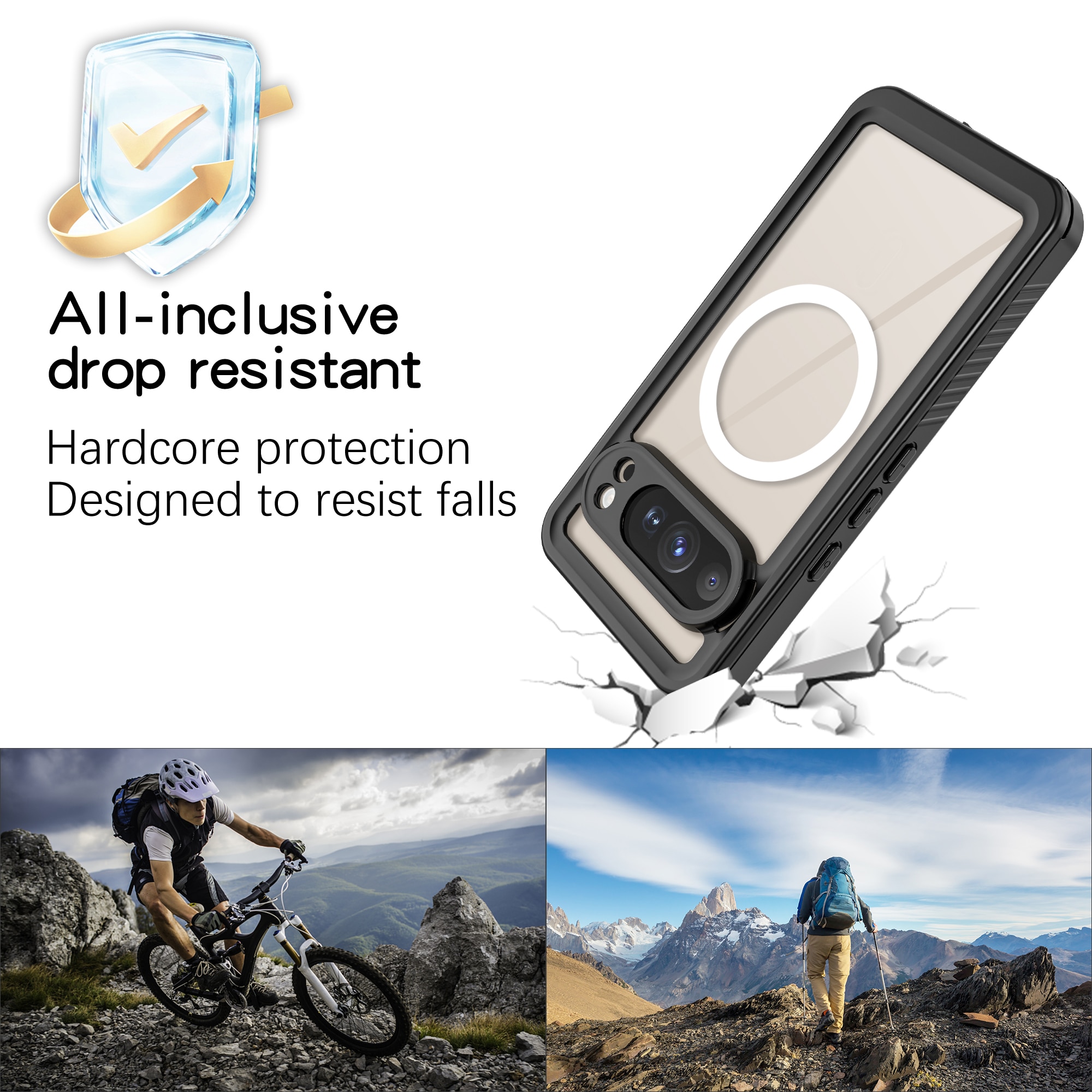 Google Pixel 10 Pro Waterdichte Case transparant