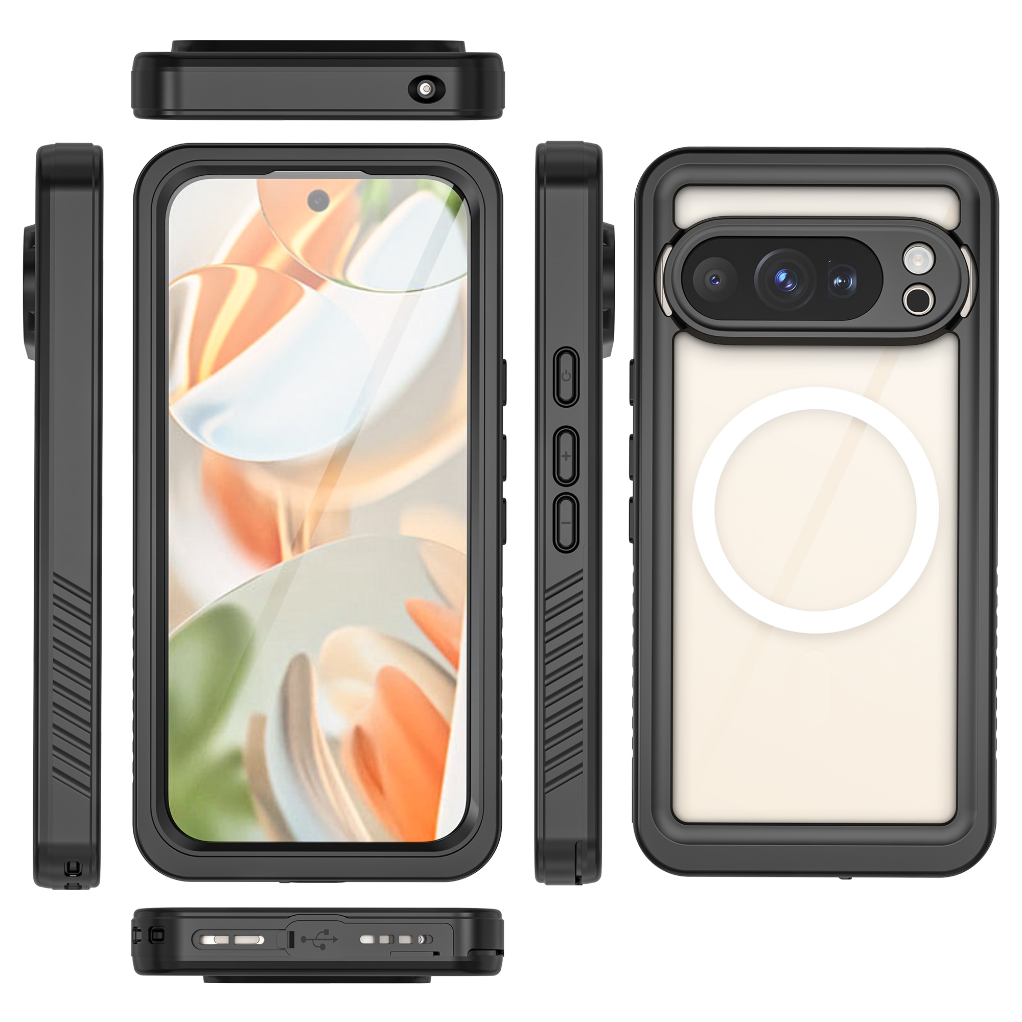 Google Pixel 10 Pro Waterdichte Case transparant