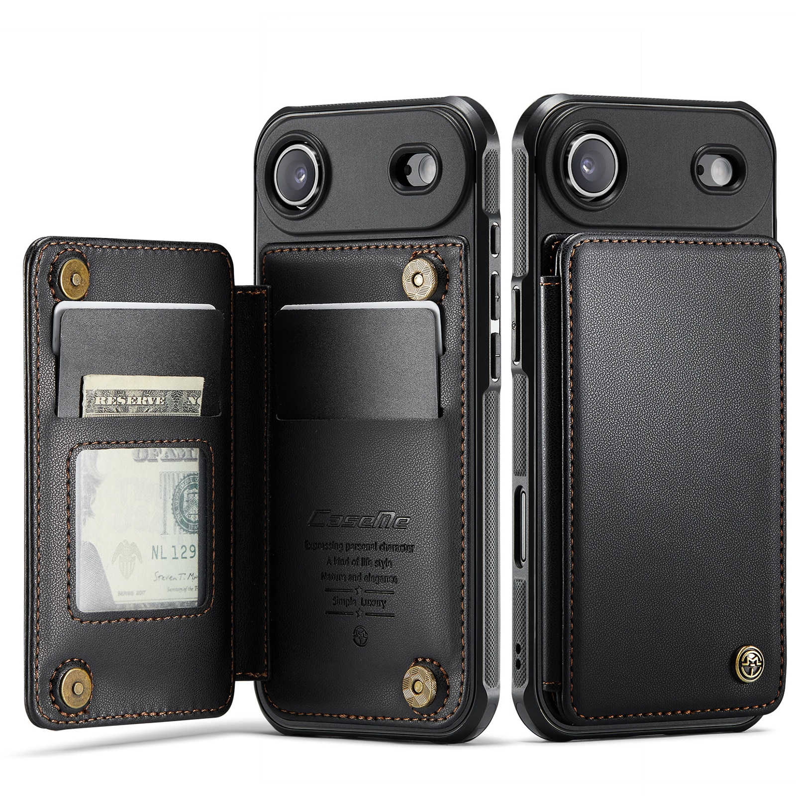 RFID blocking Portemonnee hoesje iPhone Air zwart