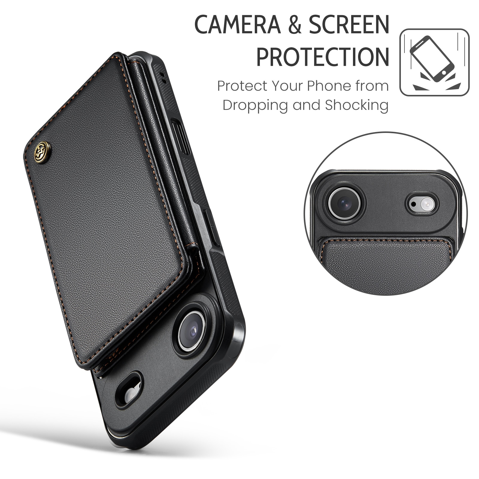RFID blocking Portemonnee hoesje iPhone Air zwart