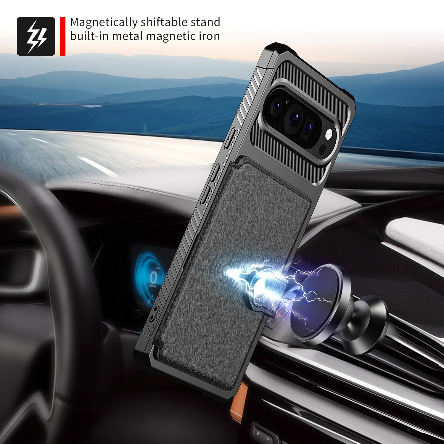 Google Pixel 10 Pro Tough Multi-slot Hoesje Zwart