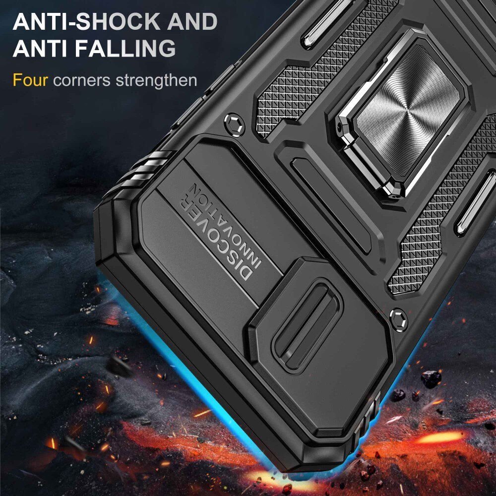 iPhone 11 Hybridcase Ring+Camera Protector Zwart