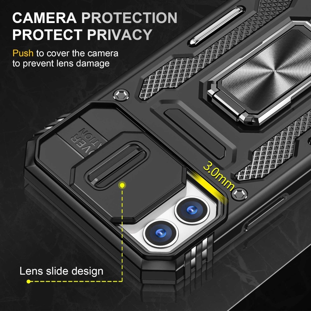 iPhone 11 Hybridcase Ring+Camera Protector Zwart