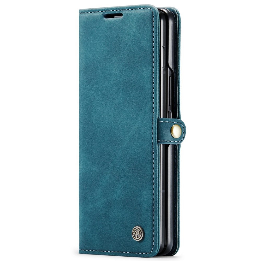 Slim Bookcover hoesje Samsung Galaxy Z Fold 4 blauw