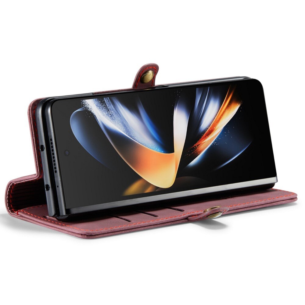 Slim Bookcover hoesje Samsung Galaxy Z Fold 4 rood