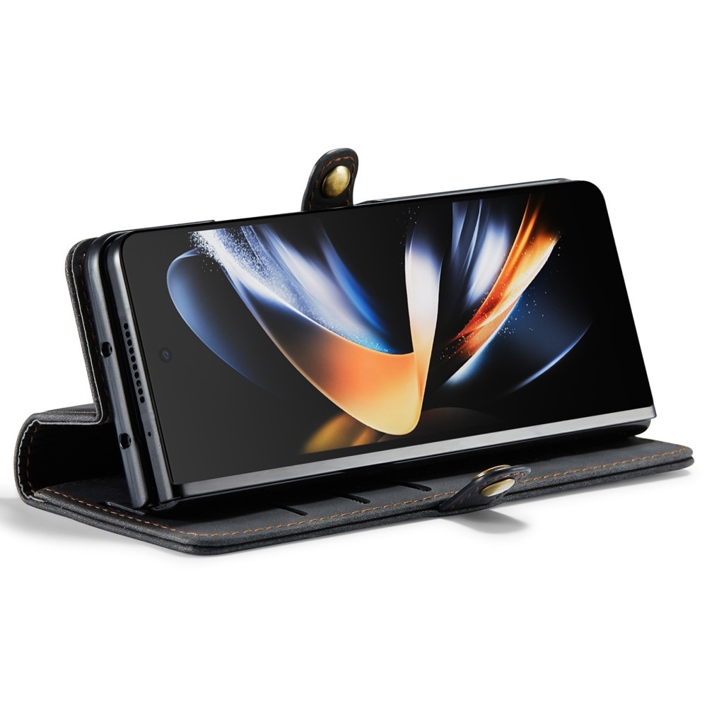 Slim Bookcover hoesje Samsung Galaxy Z Fold 4 zwart