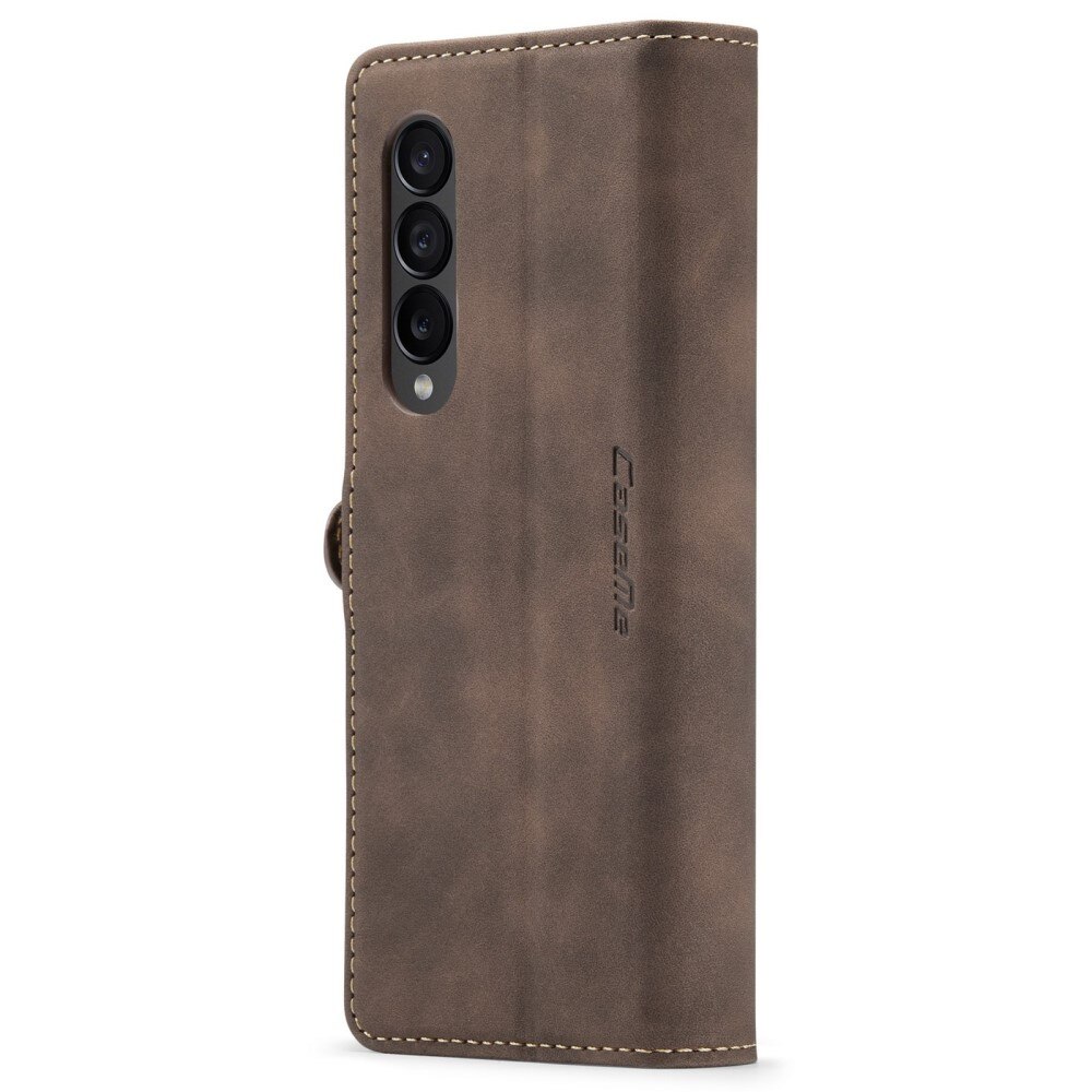 Slim Bookcover hoesje Samsung Galaxy Z Fold 4 bruin