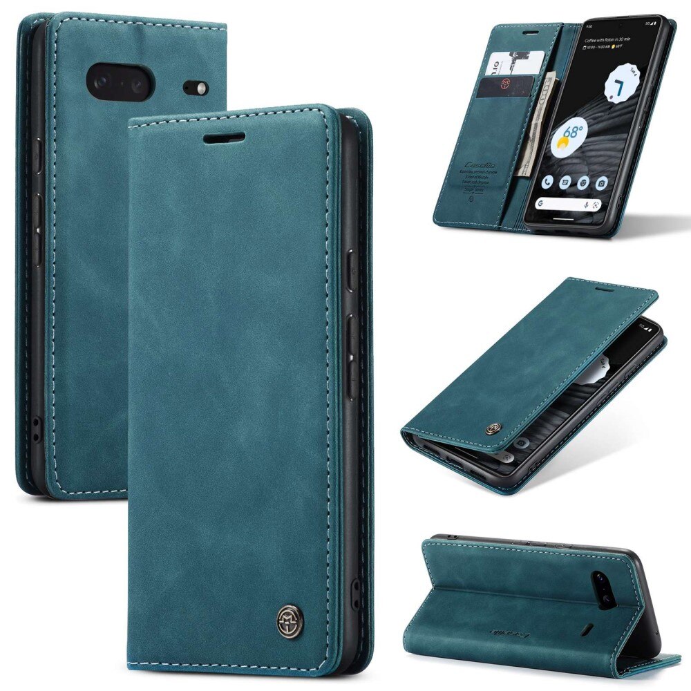 Slim Bookcover hoesje Google Pixel 7 blauw