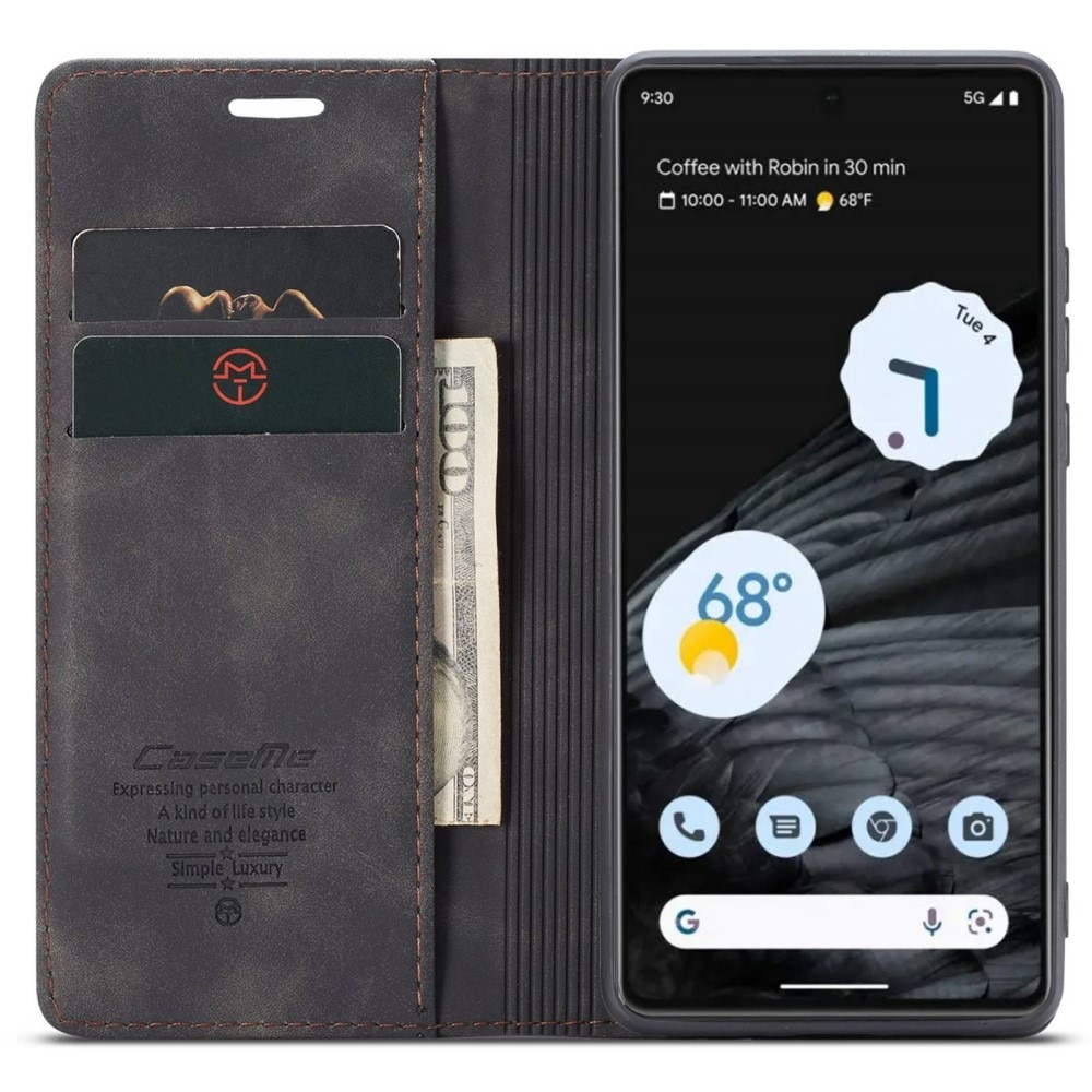 Slim Bookcover Hoesje Google Pixel 7 Zwart