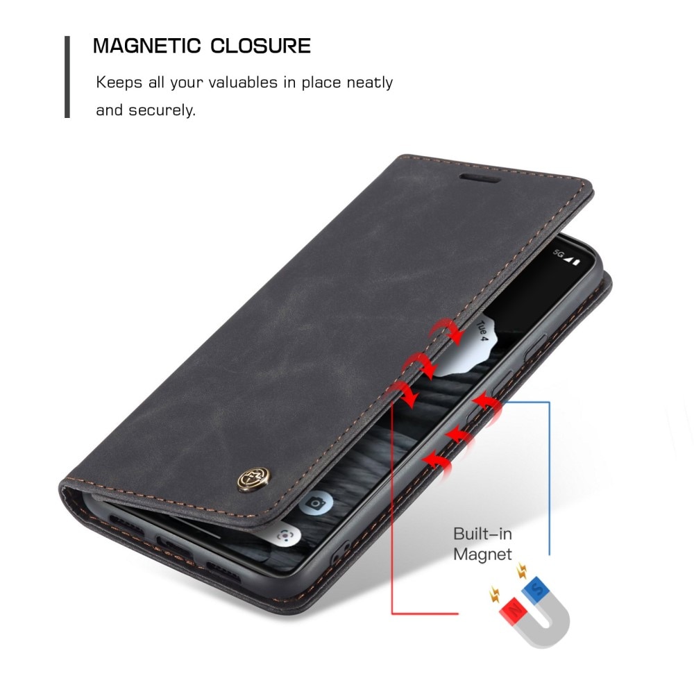 Slim Bookcover Hoesje Google Pixel 7 Zwart