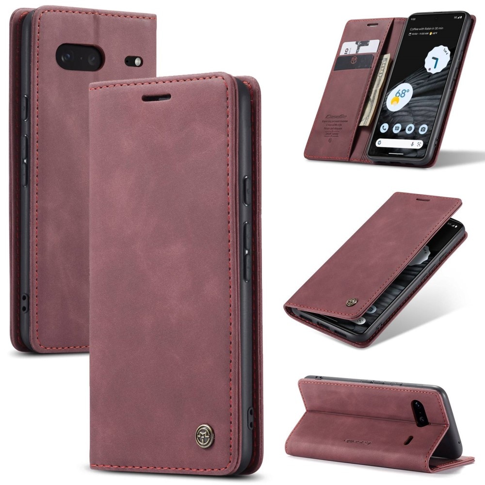 Slim Bookcover Hoesje Google Pixel 7 Rood