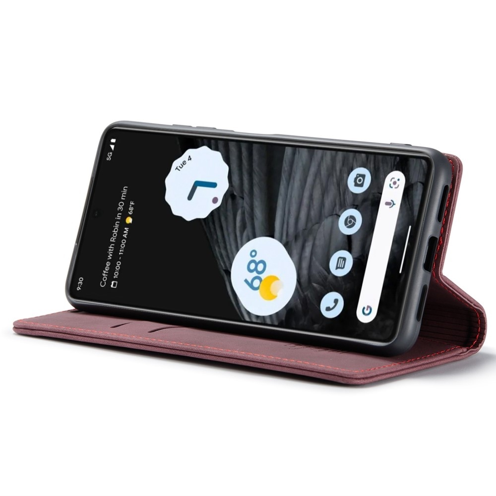Slim Bookcover Hoesje Google Pixel 7 Rood
