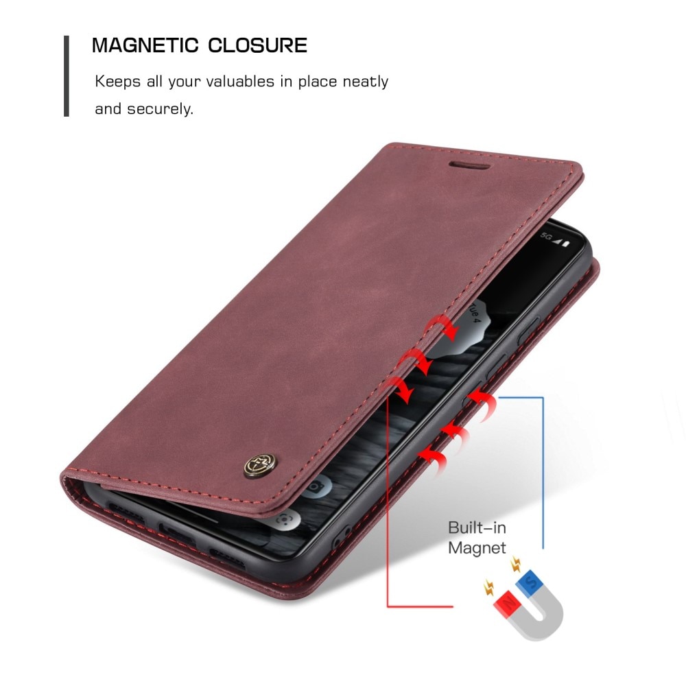 Slim Bookcover Hoesje Google Pixel 7 Rood