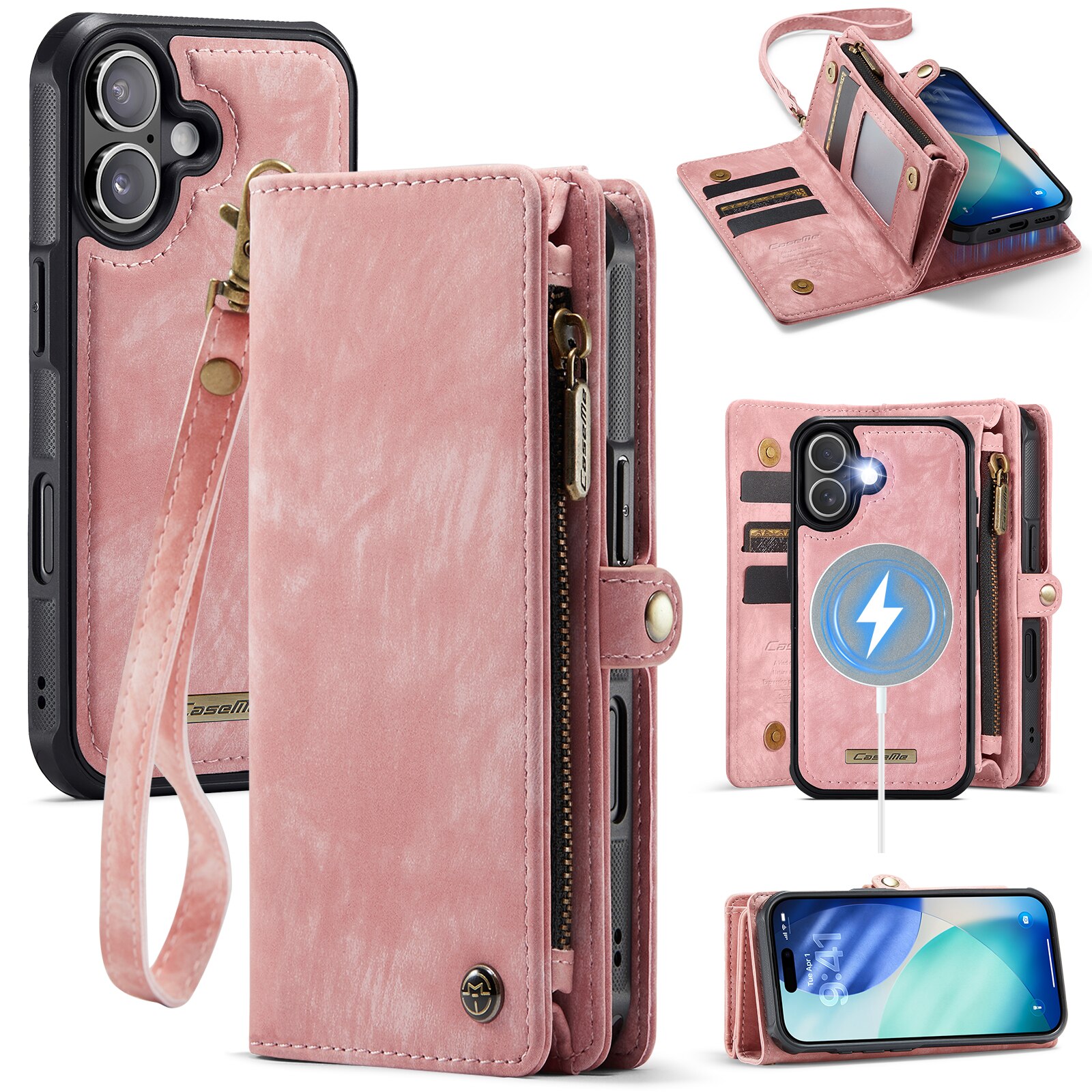 Multi-slot Hoesje iPhone 17 Roze