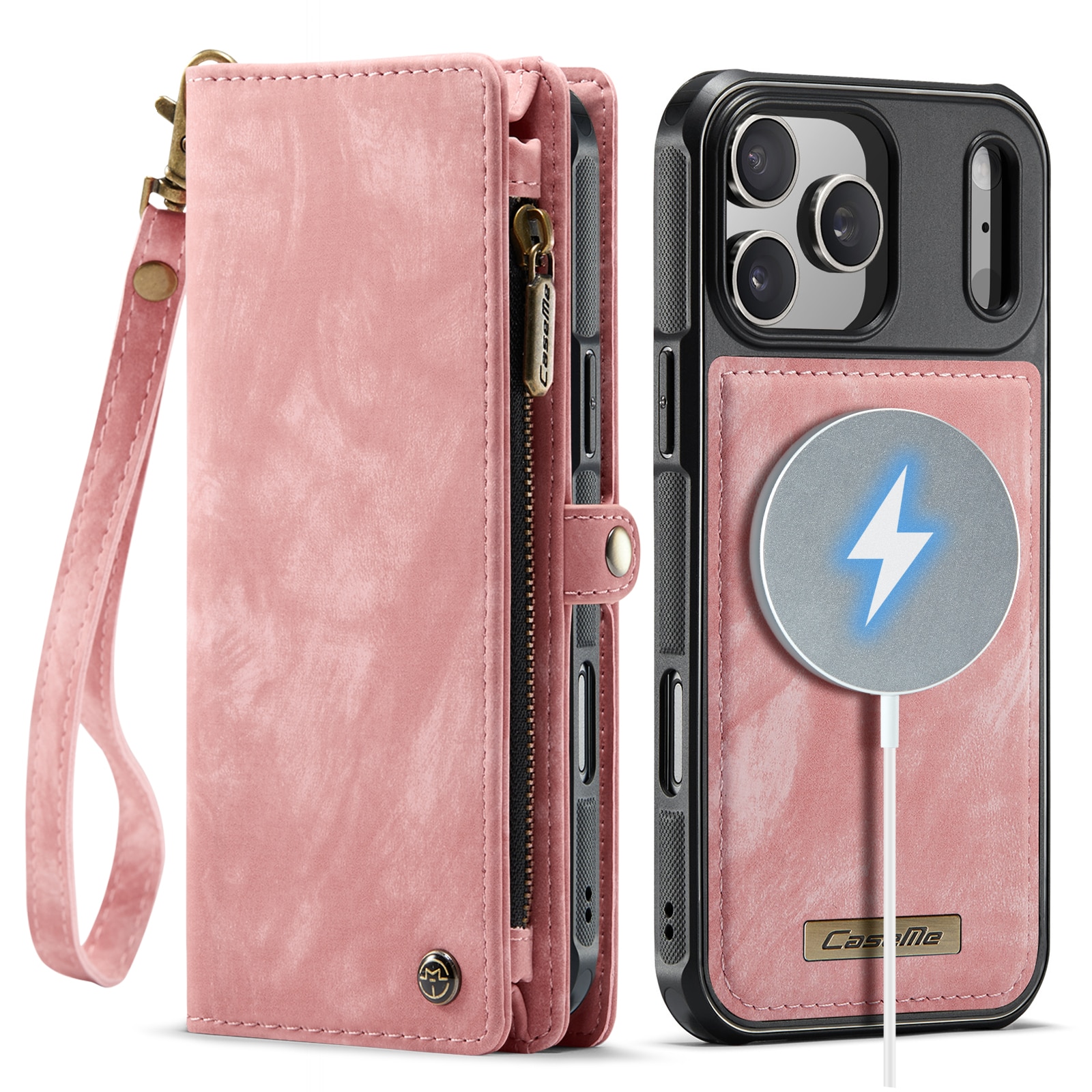 Multi-slot Hoesje iPhone 17 Pro Max Roze