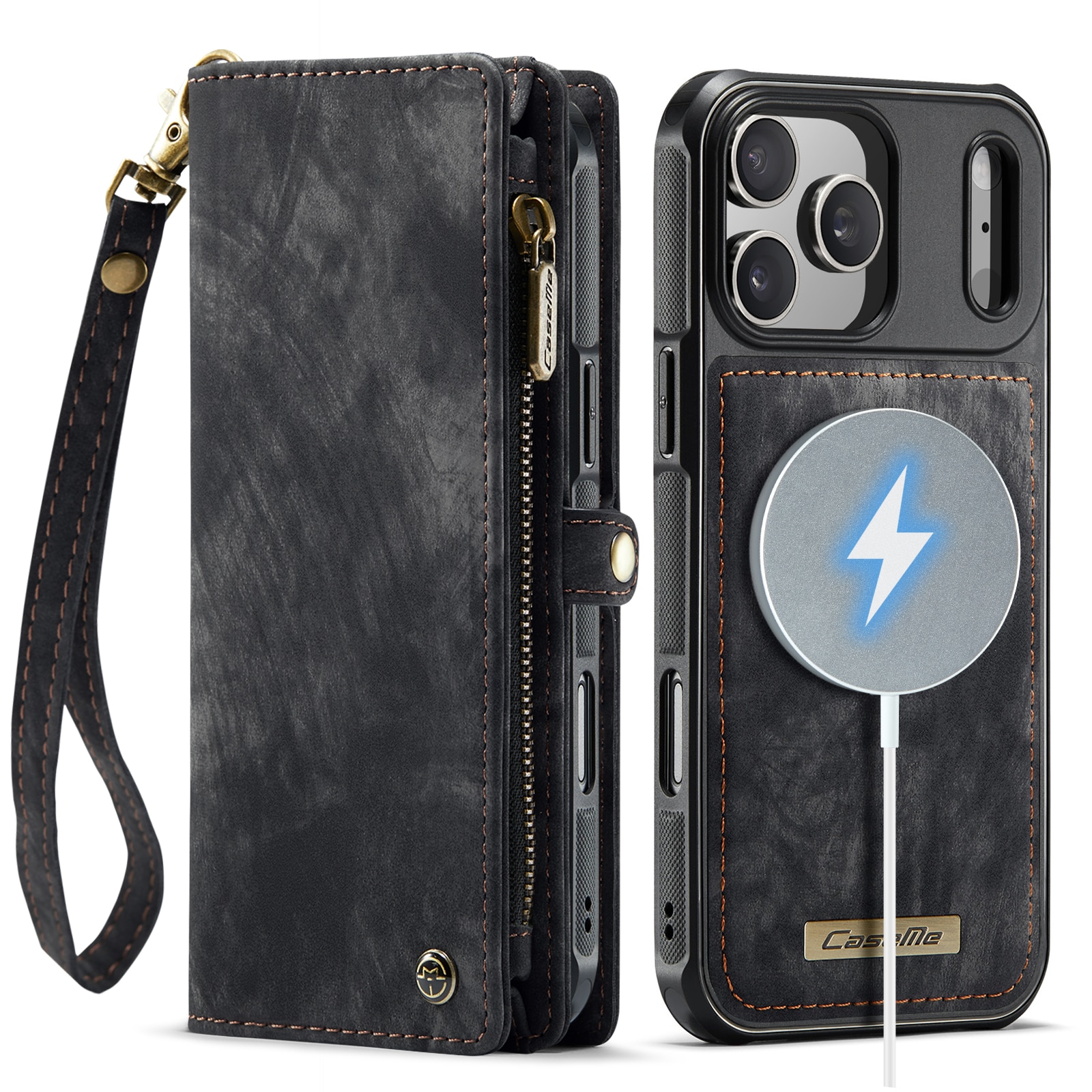 Multi-slot Hoesje iPhone 17 Pro Grijs